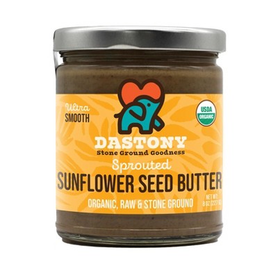 Dastony Organic Raw Sprouted Sunflower Seed Butter