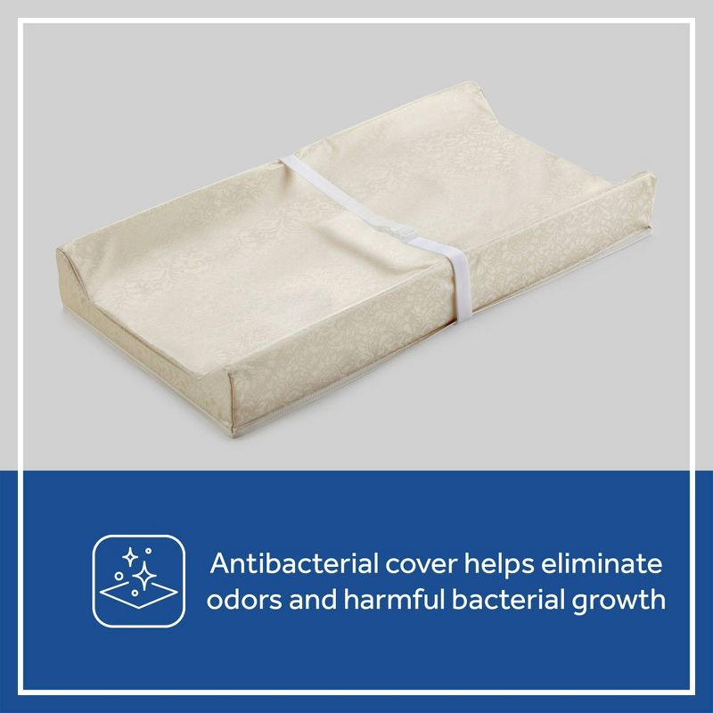 Sealy Antibacterial Waterproof Contoured Diaper Changing Pad, 4 of 11