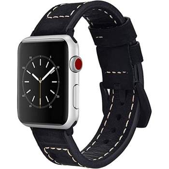 Ncaa Louisville Cardinals Apple Watch Compatible Leather Band 42/44/45mm -  Black : Target