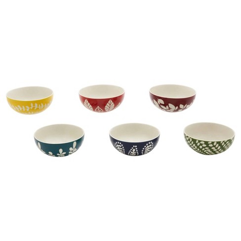 Multi-purpose Set of 6 Sturdy Ceramic Soup Bowls - Dishwasher