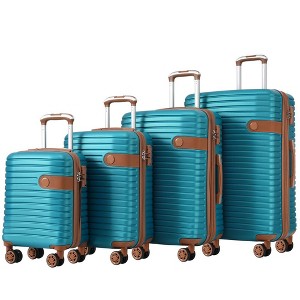 Luggage Sets 4-Piece, Expandable ABS Hardside Suitcase Sets, Clearance Carry On Luggage Suitcase Set w/TSA Lock&Spinner Wheels 16"/20"/24"/28" - 1 of 4
