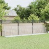 vidaXL Rabbit Hutch Silver Galvanized Steel Large Durable Rabbit Hutch - 2 of 4