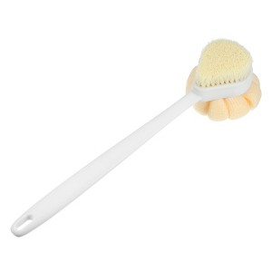 Unique Bargains Double Side Long Handle Bath Brush 14.96"x3.94"x3.15" 1 Pc - 1 of 4