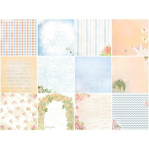 Wrapables 6x6 Decorative Single-Sided Scrapbook Paper for Arts & Crafts Projects, Scrapbooking, Card-Making - 1 of 4