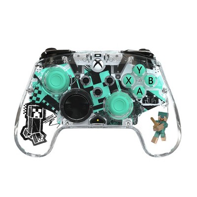 PDP REALMz™ Wireless Controller: Minecraft Steve Diamond Print