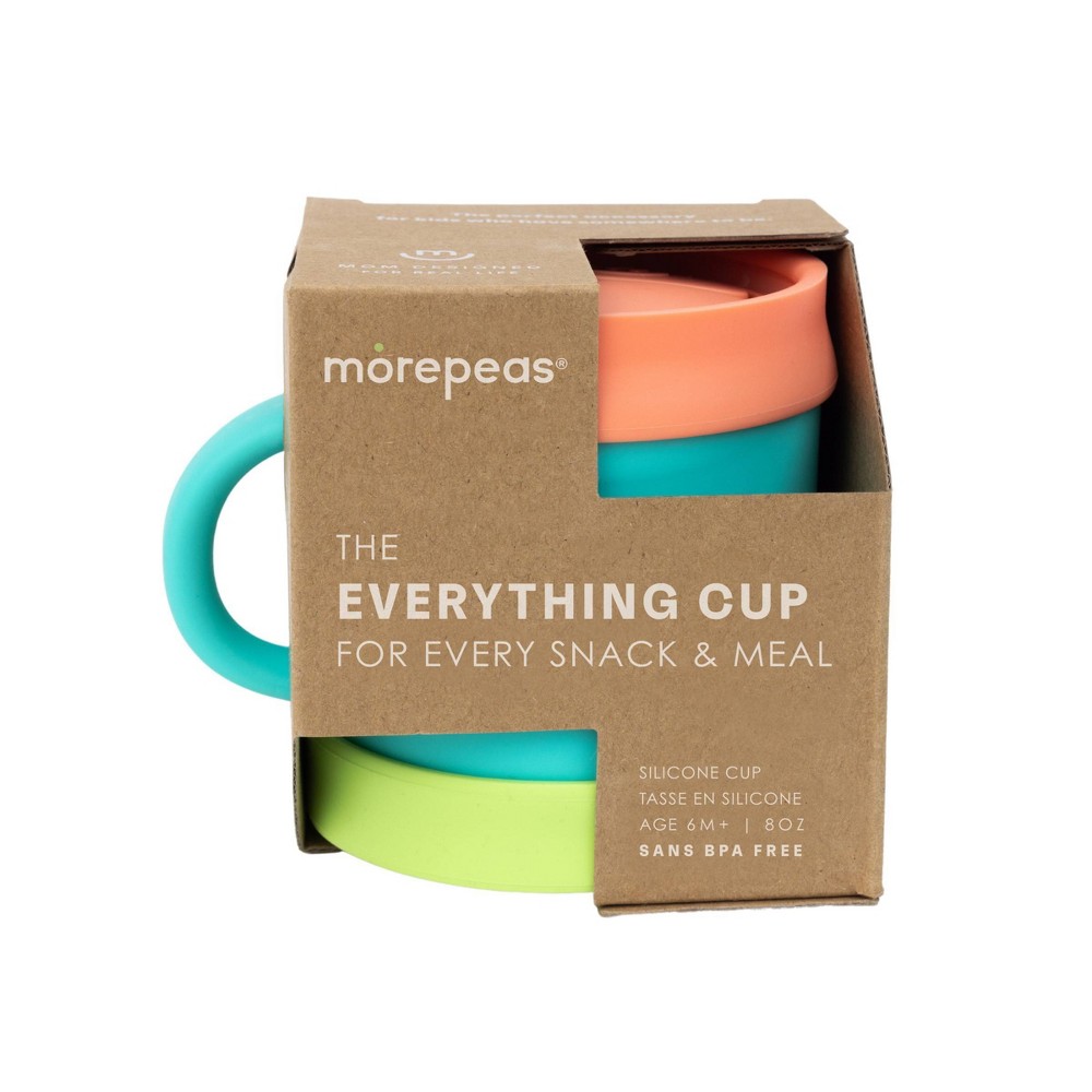 Photos - Baby Food morepeas Everything Snack Cup Sherbert - Teal Green