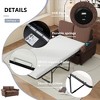 Vynxaria Pull Out Sleeper Sofa Loveseat Memory Foam Mattress, Side USB Ports, Premium Steel Frame, Compact Minimalist Design - 4 of 4