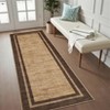 Washable Modern Living Room Rugs, Bordered Non Slip Geometric Area Rug for Bedroom, Soft Low Pile Throw Dining Room Carpet Home Decor Rugs - 3 of 4