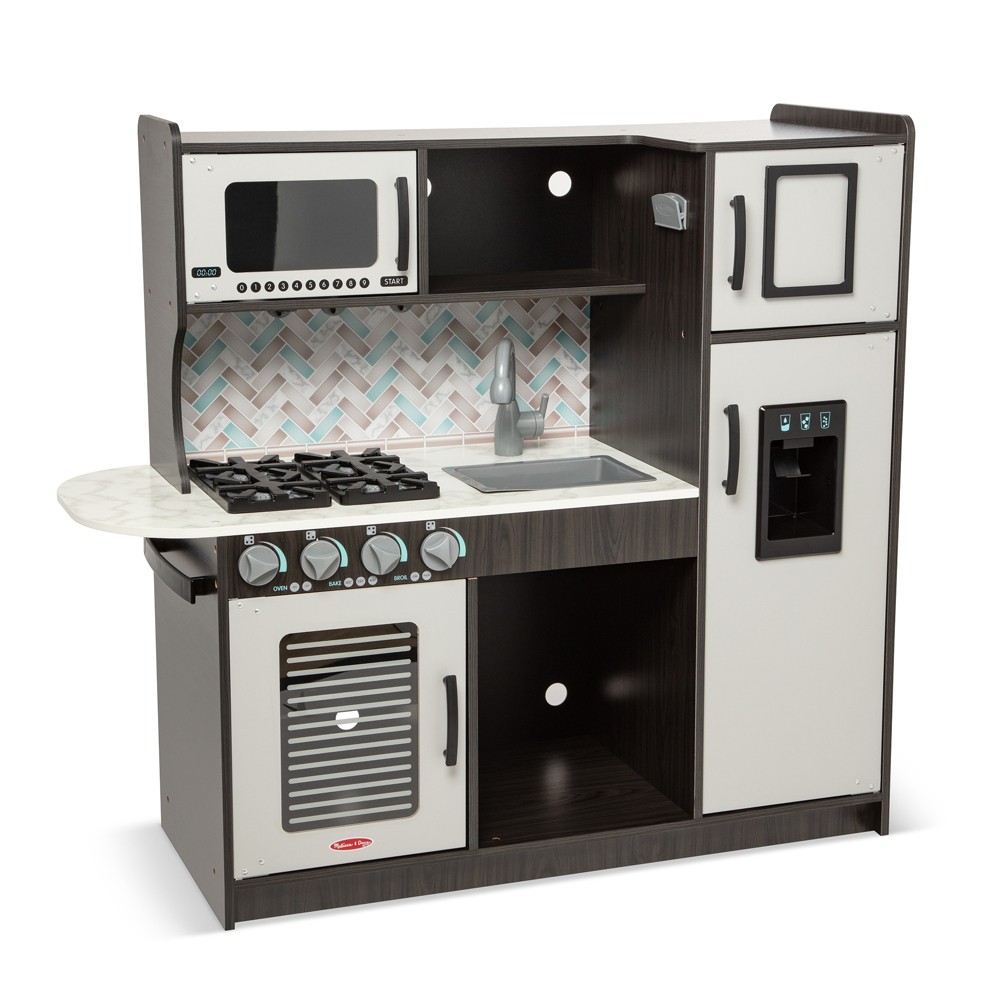 Photos - Role Playing Toy Melissa&Doug Melissa & Doug Chef's Kitchen Pretend Play Set - Charcoal 