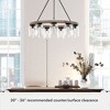 Hunter, 31", Devon Park, Chandelier, Onyx Bengal Finish - 9-Light Rustic Farmhouse Design for Indoor Spaces - 3 of 4