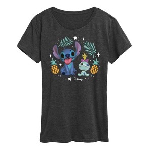 Women's - Lilo and Stitch - Stitch And Scrump Short Sleeve Graphic T-Shirt - 1 of 4