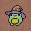 Dalix Sorcerer Frog Embroidered Cotton Relaxed Short Sleeve Tee T Shirt Womens - 4 of 4