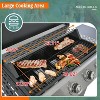 ELJGET 3/4 Burner Grill Propane Gas Grill, Outdoor Stainless Steel Patio Garden BBQ Grill with Lid, Wheels, RV Camping Barbecue - 4 of 4