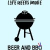 Men's Design By Humans July 4th Life Needs More BBQ By TeeShirtMadness T-Shirt - 2 of 2