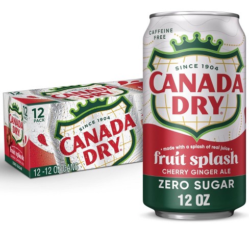 Canada Dry Fruit Splash Zero Soda - 12pk/12 Fl Oz Cans : Target