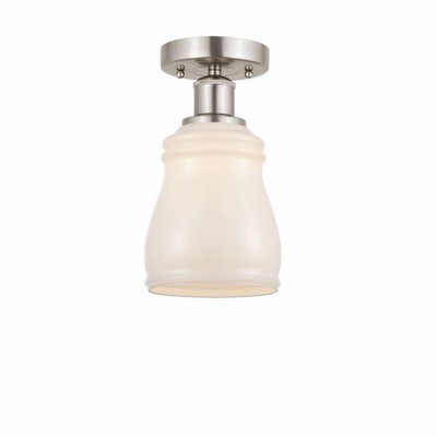 Ellery - 1 Light Semi-Flush Mount In Nautiical Style-9.75 Inches Tall and 4.75 Inches Wide