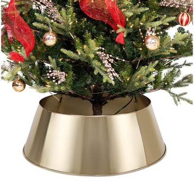 Birdrock Home 4-panel Christmas Tree Collar - Soft Gold : Target