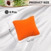 Unique Bargains Delicate Jewelry Storage Display Velvet Bracelet Watch Pillow 3.5"x3.1" 6 Pcs - 2 of 4