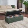 Storage Ottoman Bench, Bedroom Bench with Storage Entryway Bench, Ottoman with Storage Safety Hinges, Loads 660 lb - 4 of 4