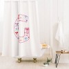 Deny Designs April Lane Art Fancy Bow Monogram Shower Curtain - 2 of 3