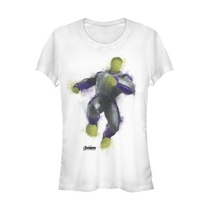 Juniors Womens Marvel Avengers: Endgame Hulk Spray Paint T-Shirt - 1 of 3