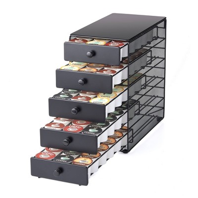 Nifty 90- Coffee Pod 5 Tier Drawer - Black