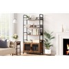 Industrial Bookshelf 3-Tier with Wire Mesh Doors - Vintage Iron & Wood Storage Shelf for Living Room Study, Heavy Duty - 2 of 4