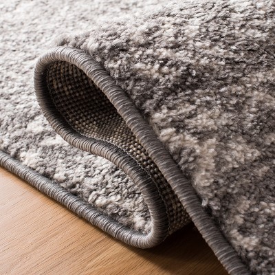 Ivory Square Hand-Knotted Boho-Chic Synthetic Area Rug, 3' x 3'