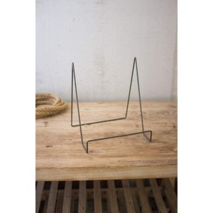 Wire Easel with Brass Finish Large 9.5"H Gunmetal Gray Decorative Display Stand, Set of 6 by Kalalou - 1 of 3