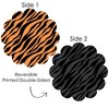 Big Dot of Happiness Tiger Print - Jungle Party Round Table Decorations - Paper Chargers - Place Setting For 12 - image 3 of 4