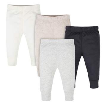 Onesies Brand Baby Neutral Pants, 4-pack, Heather Gray