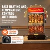 VEVOR Hot Dog Steamer, 39QT, 2-Tier Hot Dog Hut Steamer, 86℉~185℉ Temperature Control, Electric Bun Warmer with Tempered Glass Slide Doors - 4 of 4