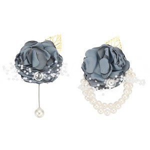 Unique Bargains Beautiful Appearance Versatile Artificial Flowers  Rose Bridesmaid Wrist Flower - 1 of 4