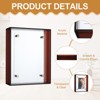 Unique Bargains Acrylic Wall Tabletop Display Floating Single Image Frame - 3 of 4