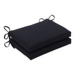Outdoor 2-Piece Square Seat Cushion Set - Fresco Solid - Pillow Perfect