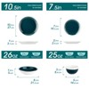 vancasso 16 Piece Dinnerware Set, Stoneware Tableware Plate Set, Service For 4, Green - 2 of 4