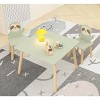 KWPZQEB Solid Wood Kids Table and Chairs (2), Toddler Table and Chair Set for Kids Playroom/Classroom/Home, for Ages 3+ - 4 of 4