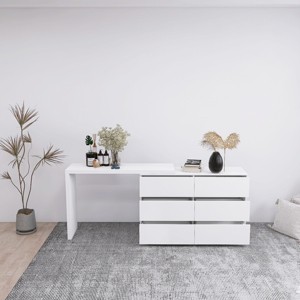 Bella Depot Extended Desktop Chest of Drawers - 1 of 4
