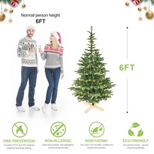 Aghana Digitals 6-Foot PE/PVC Blend Artificial Tree - 1 of 4