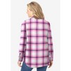 Woman Within Plus Size Classic Flannel Shirt - 3 of 4