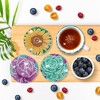 6pcs Diamond Painting Coasters Set for Cup Holder,Professional Flowers Diamond Painting Heat Insulation Craft Supplies DIY Crafts for Adults Kids - 2 of 4