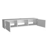 INFURNIC TV Stands and Consoles Wall Mounted Entertainment Center with Cabinets and Open Shelf for Living Room Bedroom, White, 53.14"*14.96"*3.5" - 3 of 4