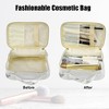 Unique Bargains Makeup Bag Cosmetic Brush Storage Box Makeup Organizers Travel Bag 8"x5"x4" 1 Pcs - 2 of 4