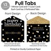 Big Dot of Happiness Adult 30th Birthday - Gold - Birthday Party Game Pickle Cards - Pull Tabs 3-in-a-Row - Set of 12 - 4 of 4