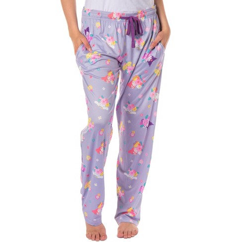 Women's Sanrio Hello Kitty And Friends My Melody Kuromi Floral Pajama Pants  (2x) Purple : Target