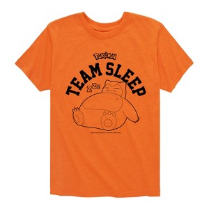 Boys' - Pokémon - Snorlax Team Sleep Short Sleeve Graphic T-Shirt - 1 of 4