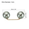 Unique Bargains Metal Decorative DIY Women's Clothing Dress Pearl Sewing Brooch Pins 10 Pcs - 2 of 4