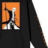 Bleach 1000 Year Blood War Ichigo Orange Background Adult Black Hooded Sweatshirt - 3 of 4