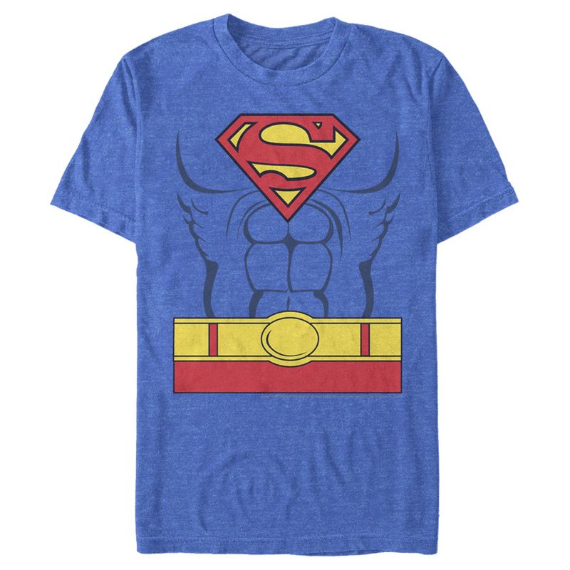 Men's Superman Hero Costume T-Shirt, 1 of 5
