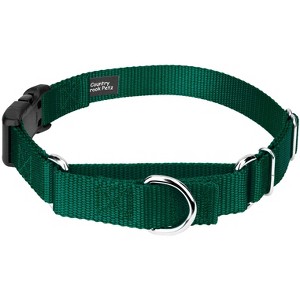 Country Brook Petz Heavy Duty Nylon Martingale Dog Collar with Deluxe Buckle - 30+ Vibrant Color Options - 1 of 4